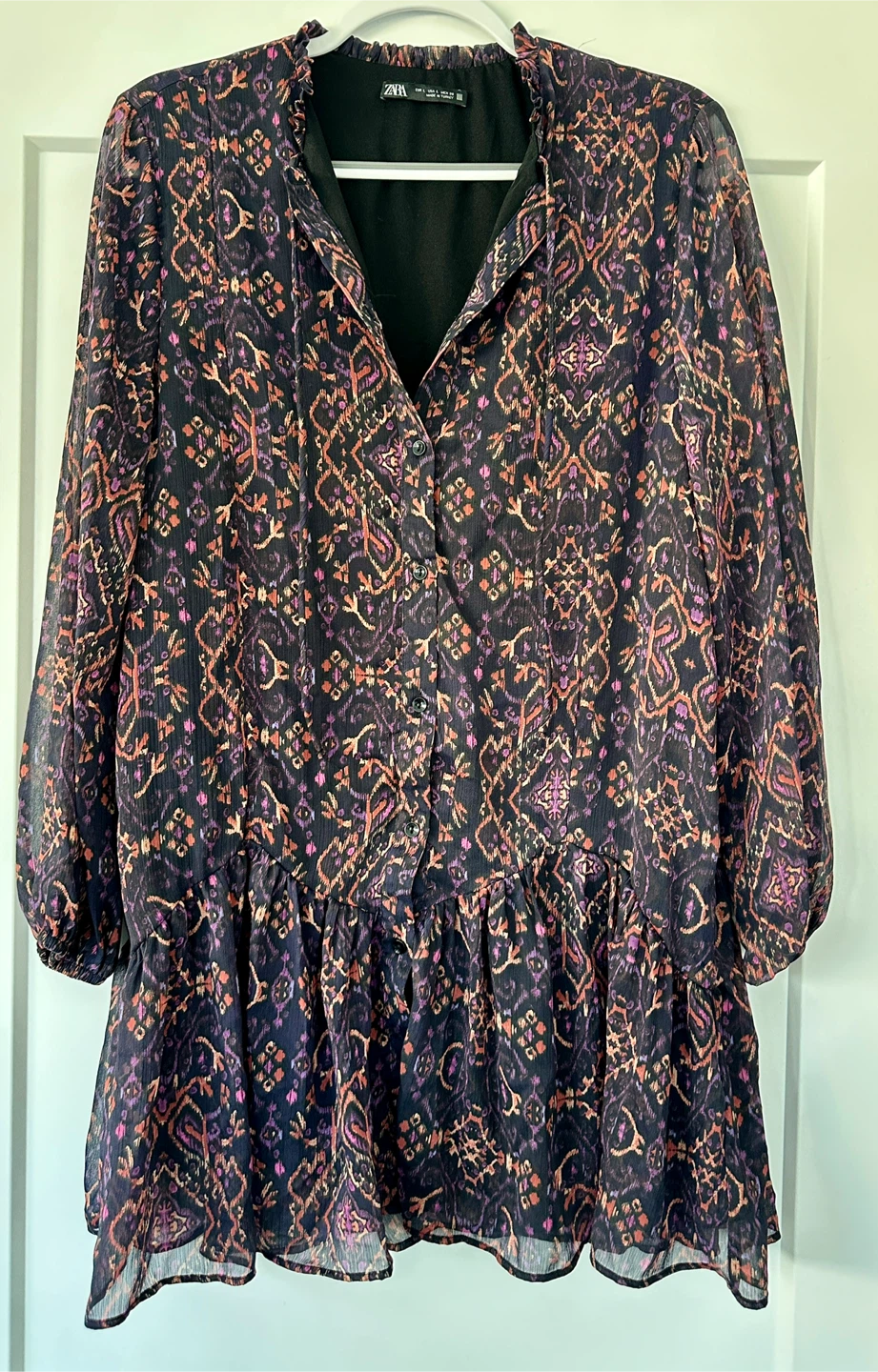 ZARA Printed Dress - Women's Size L