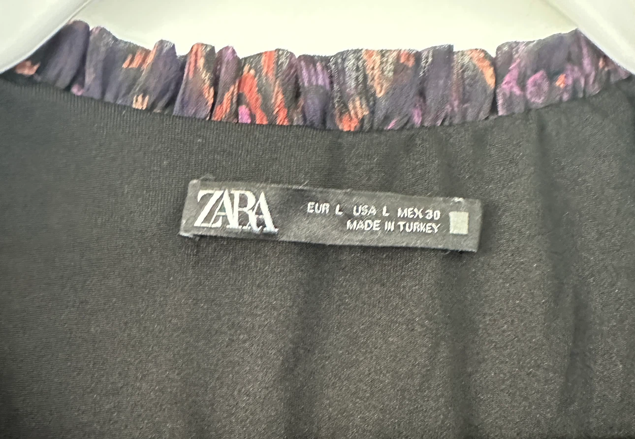ZARA Printed Dress - Women's Size L - photo 2