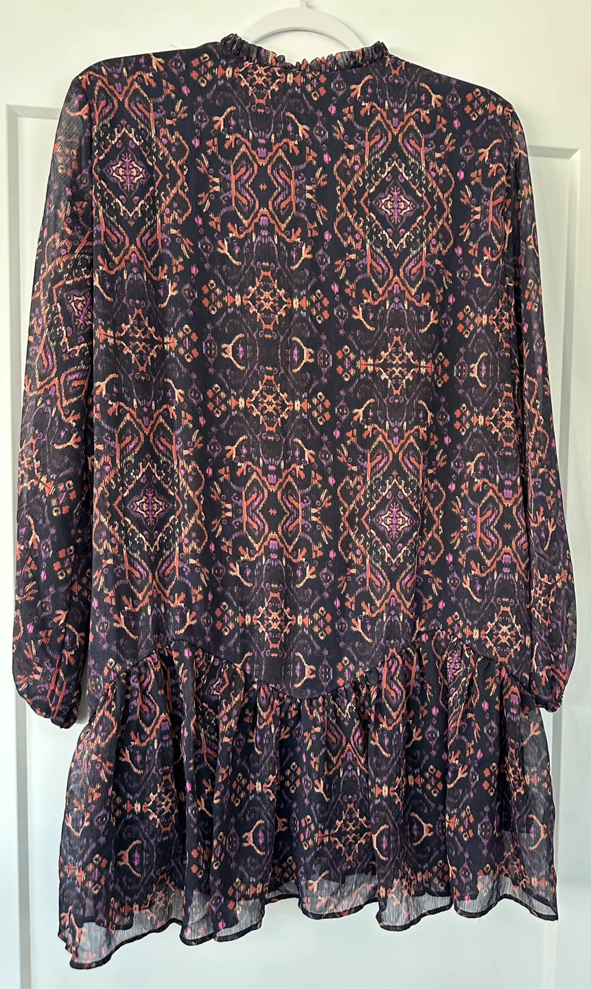ZARA Printed Dress - Women's Size L - photo 5