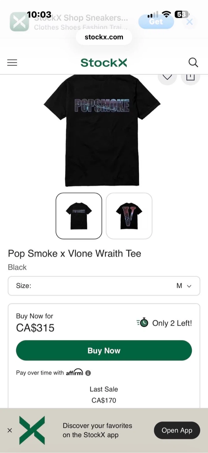 Pop Smoke x VLONE Wraith Tee - photo 5