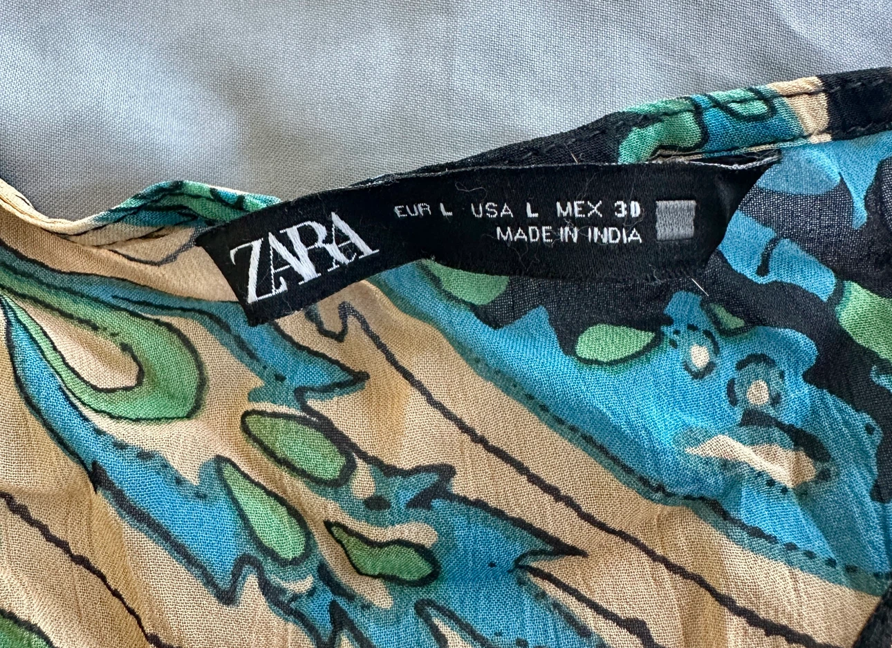 Zara Paisley Long Sleeve Blouse - photo 3
