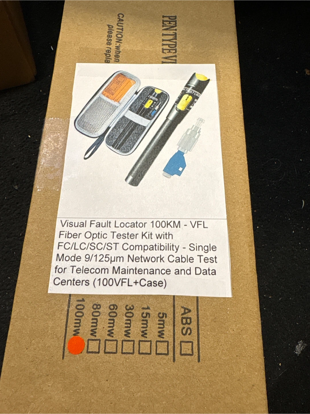 Visual Fault Locator 100KM Fiber Optic Tester Kit