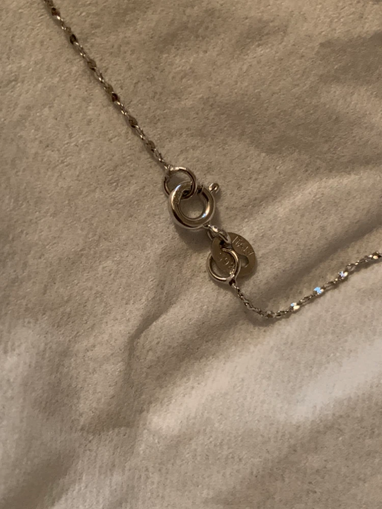 Silver strealing Chain Necklace-Italian - photo 3