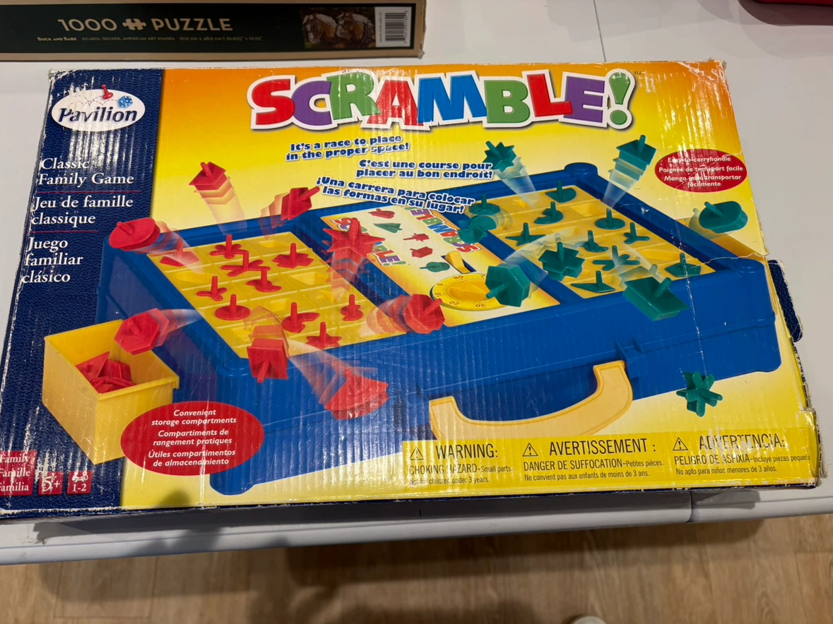 Vintage Scramble! Classic Shape-Matching Race Game