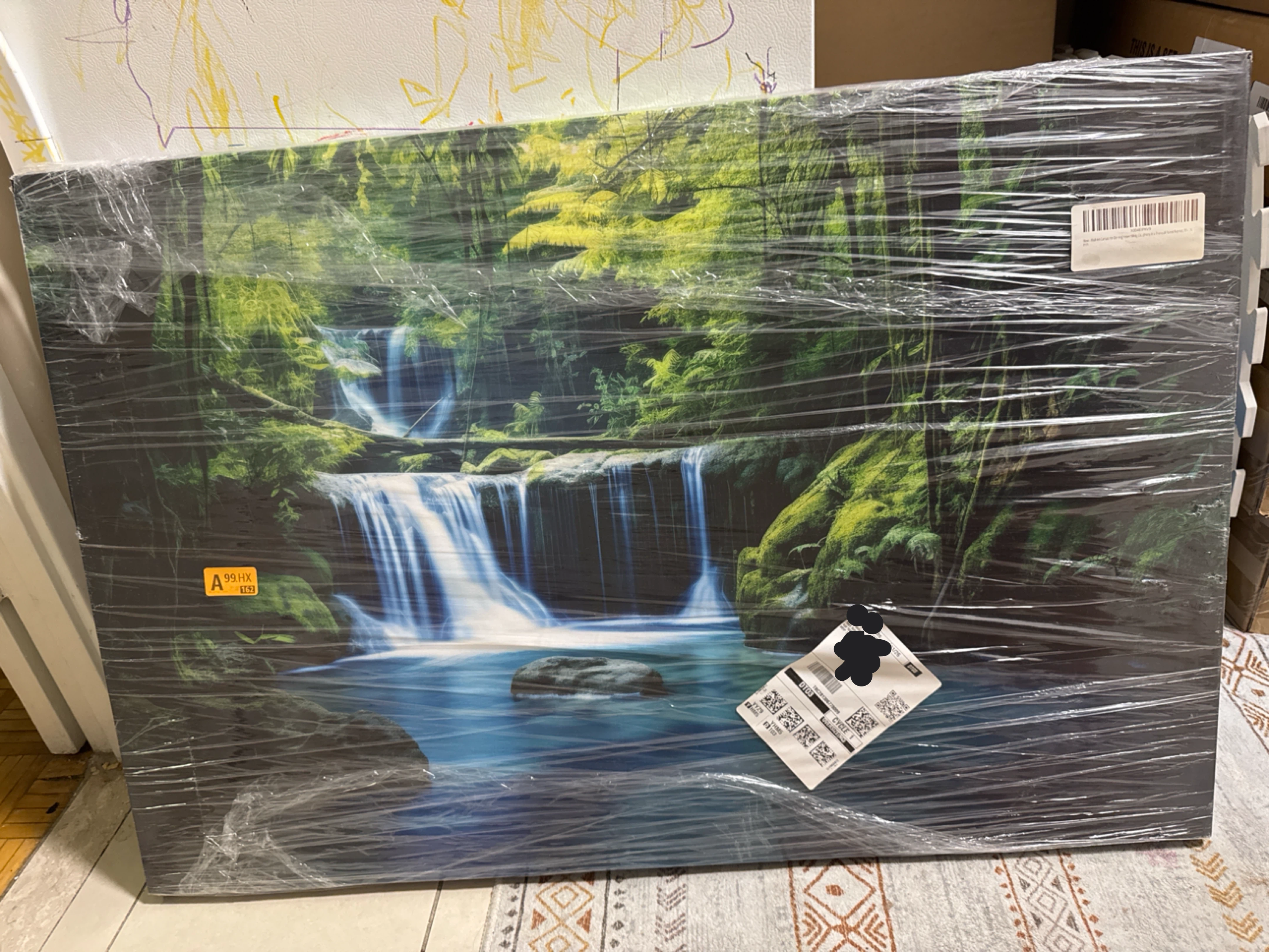 Canvas Wall Art - Waterfall Scene