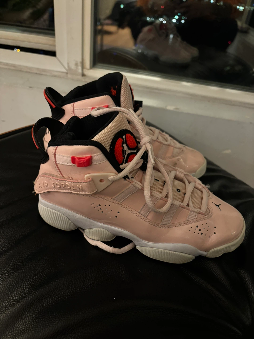 Air Jordan 6 Rings Pink Sneakers