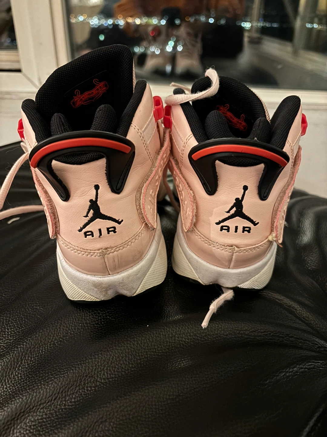 Air Jordan 6 Rings Pink Sneakers - photo 2