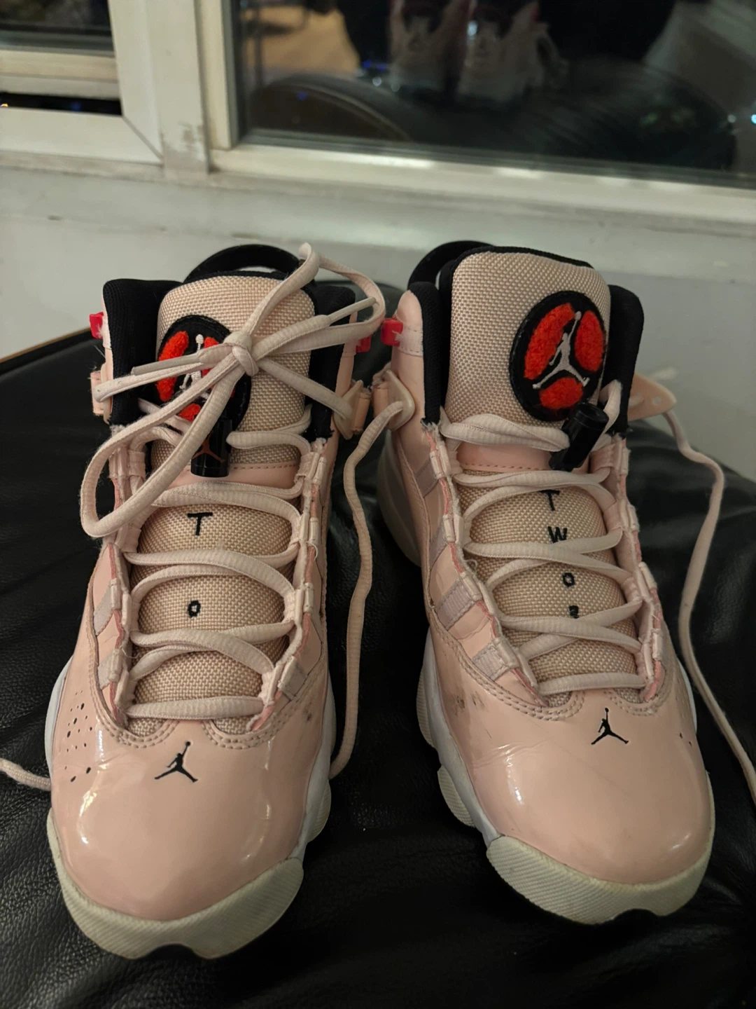 Air Jordan 6 Rings Pink Sneakers - photo 3