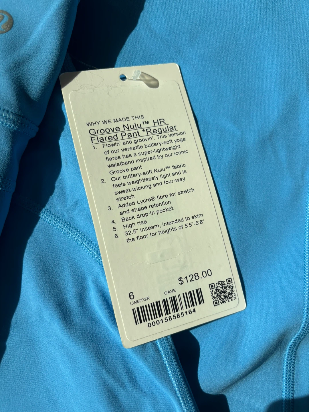 Lululemon Groove Nulu HR Flared Pant - Medium Blue - Size 6 - photo 2