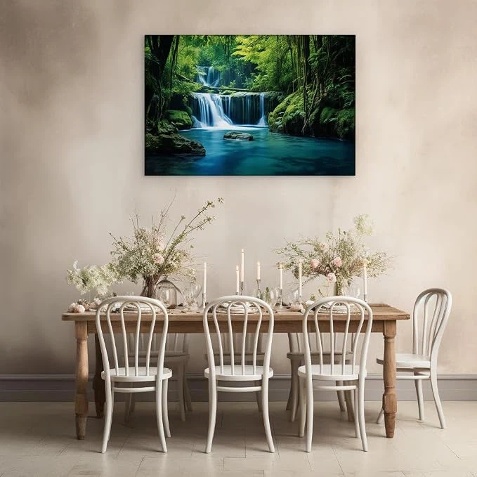 Canvas Wall Art - Waterfall Scene - photo 4