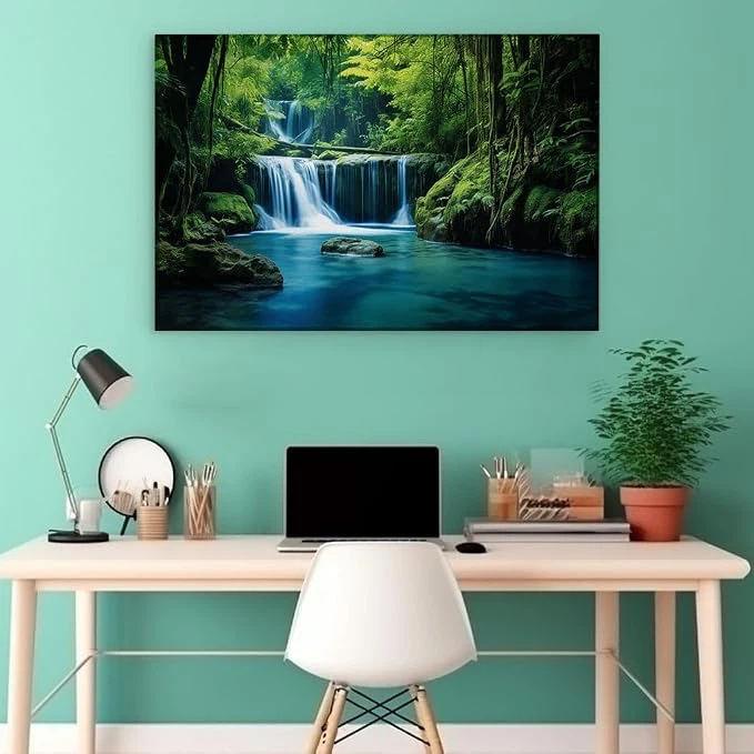 Canvas Wall Art - Waterfall Scene - photo 5
