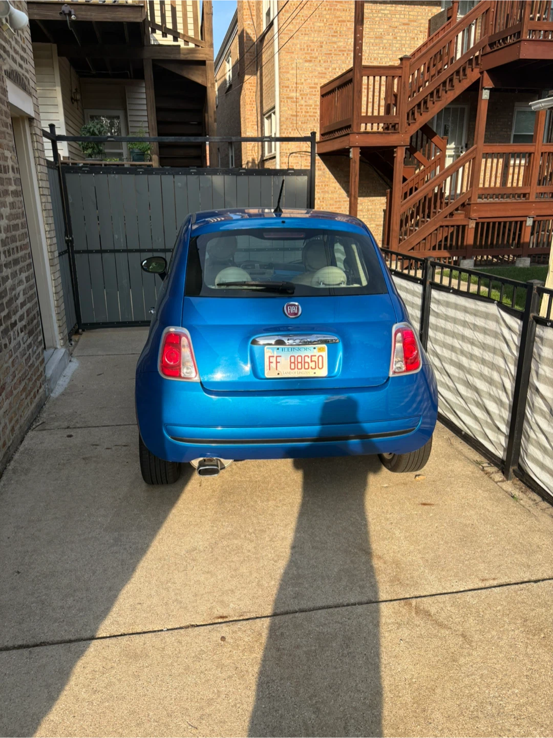 Blue Fiat 500 - photo 3
