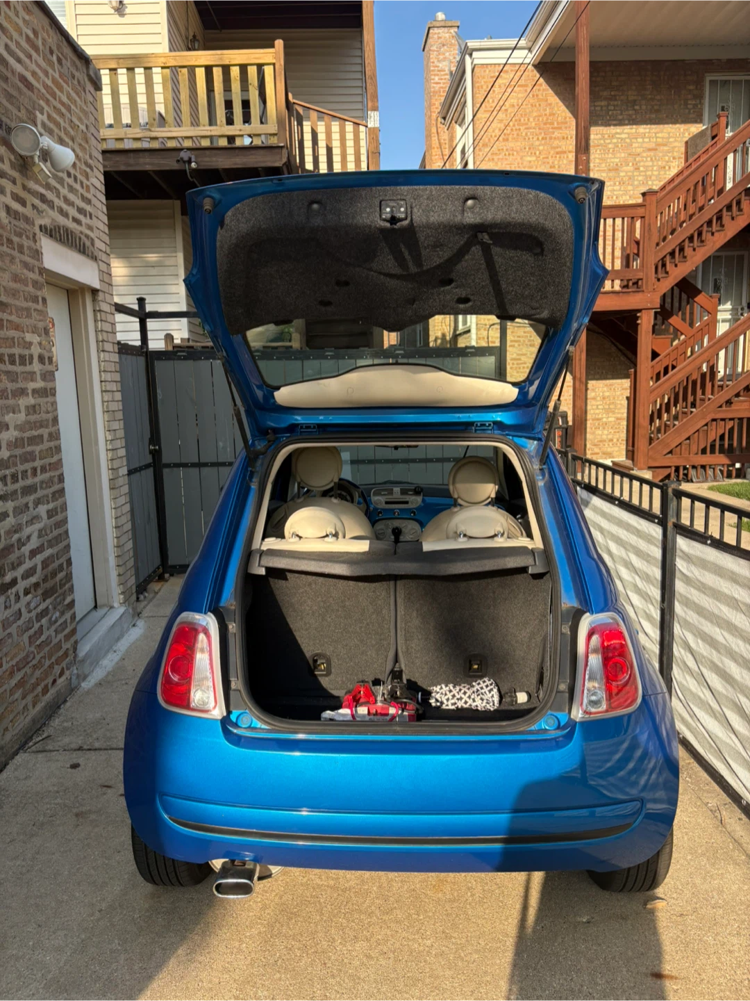 Blue Fiat 500 - photo 4