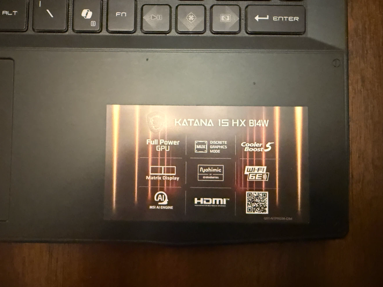 MSI Katana 15 HX Gaming Laptop RTX 5060, i9, 16GB RAM - photo 3