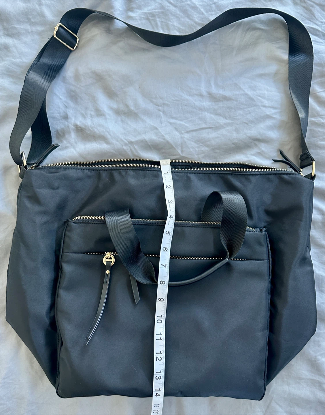 Travel Black Tote Bag with Shoulder Strap - photo 2