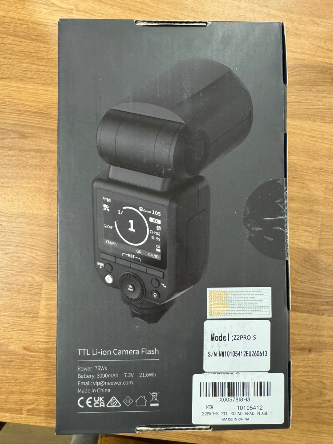 BNIB - NEEWER Z2PRO-S 2.4G Round Head Flash - photo 3