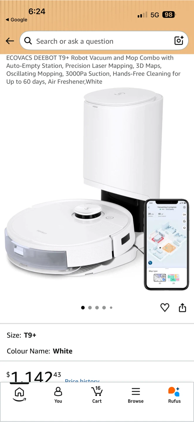 ECOVACS DEEBOT T9+ DLX13 Robot Vacuum - photo 4
