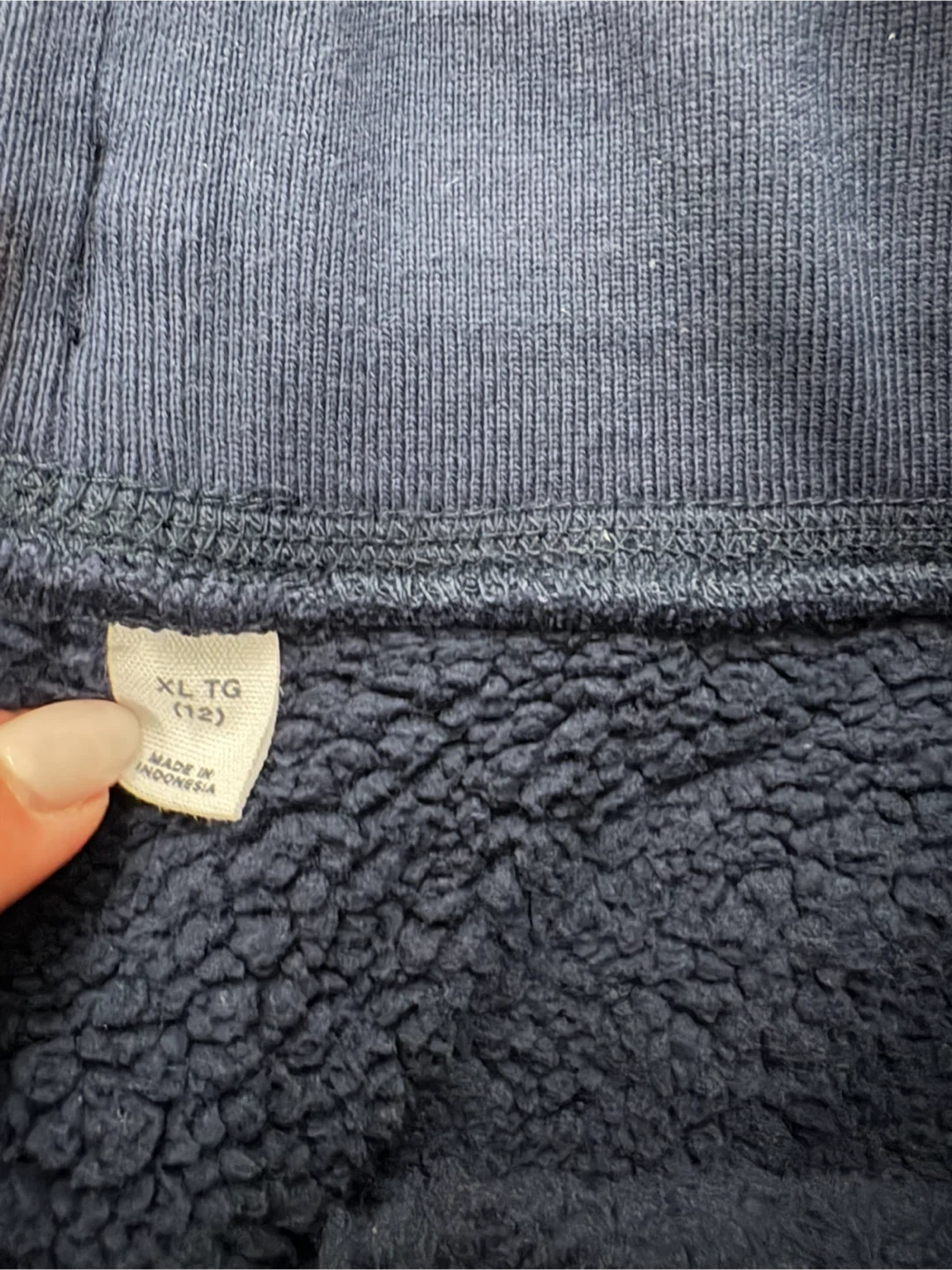 Gap Navy Blue Sherpa Lined Sweatpants - sizes 10 and 12 - photo 3