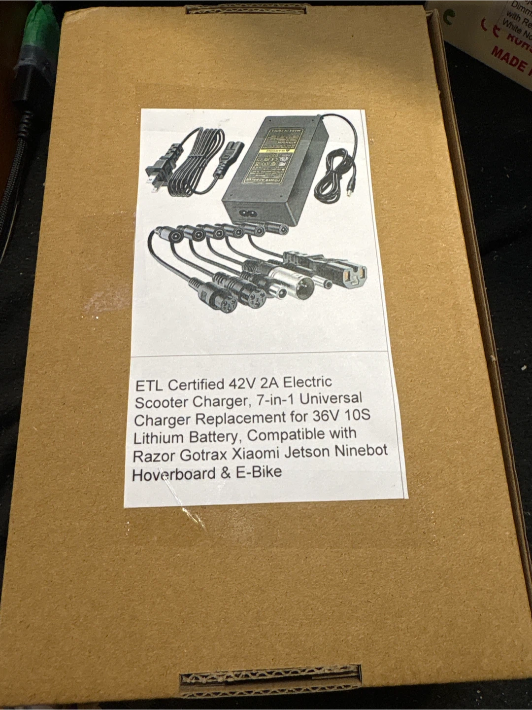 ETL Certified 42V 2A Electric Scooter Charger