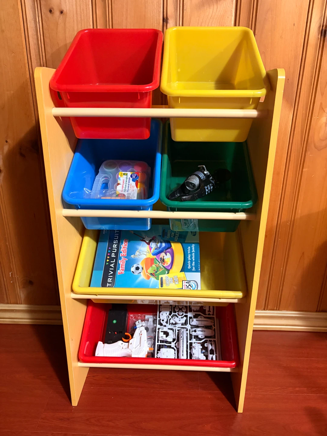 Wooden Toy Organizer with Bins - photo 2