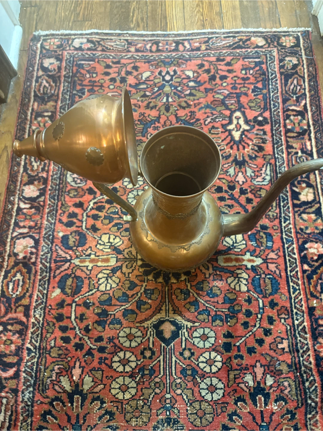 Vintage Copper Coffee Pot 20” - photo 4