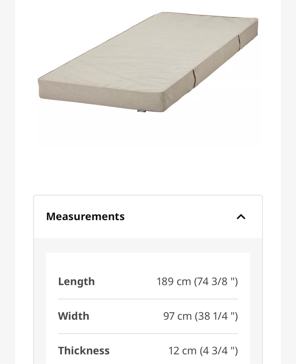 Ikea twin pocket spring mattress