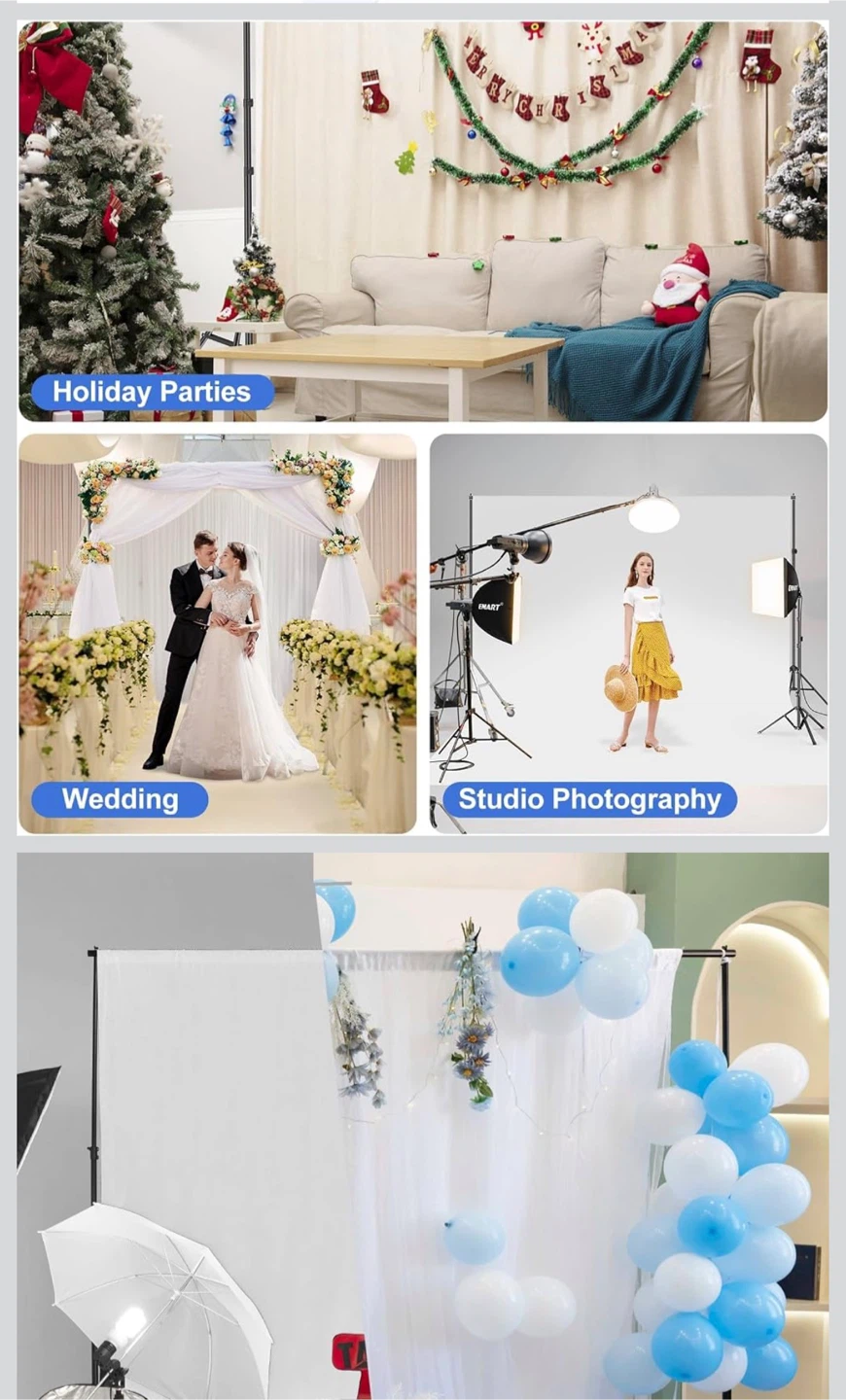 EMART Backdrop Stand 10x7 ft - photo 4