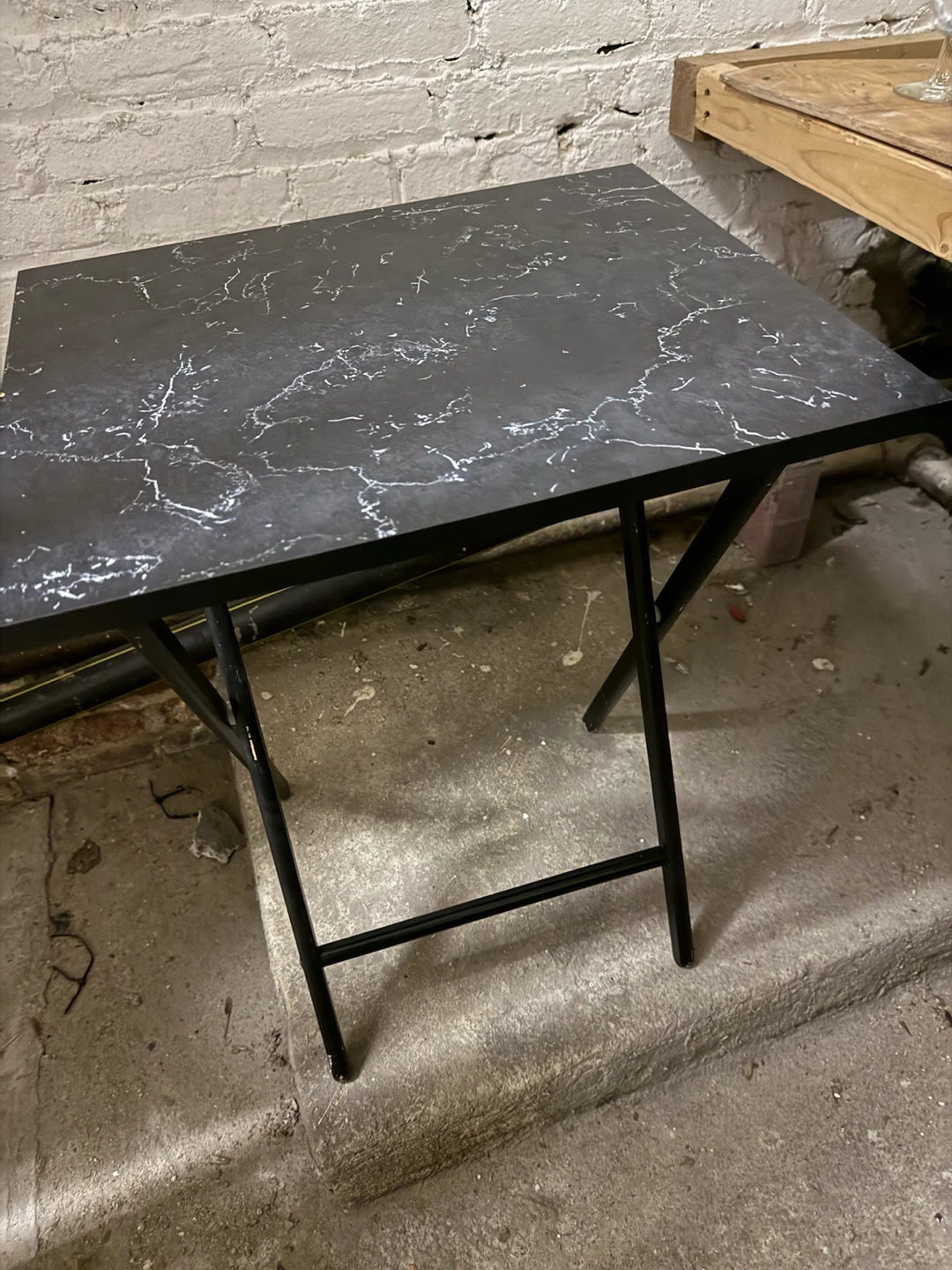Table - Black Marble Top