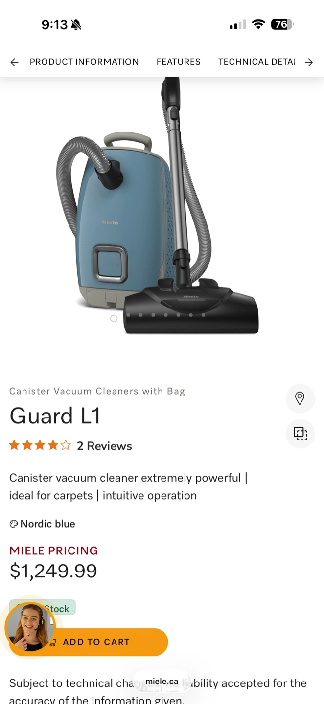 BOXED BRAND NEW MIELE VACCUM CLEANER - photo 4