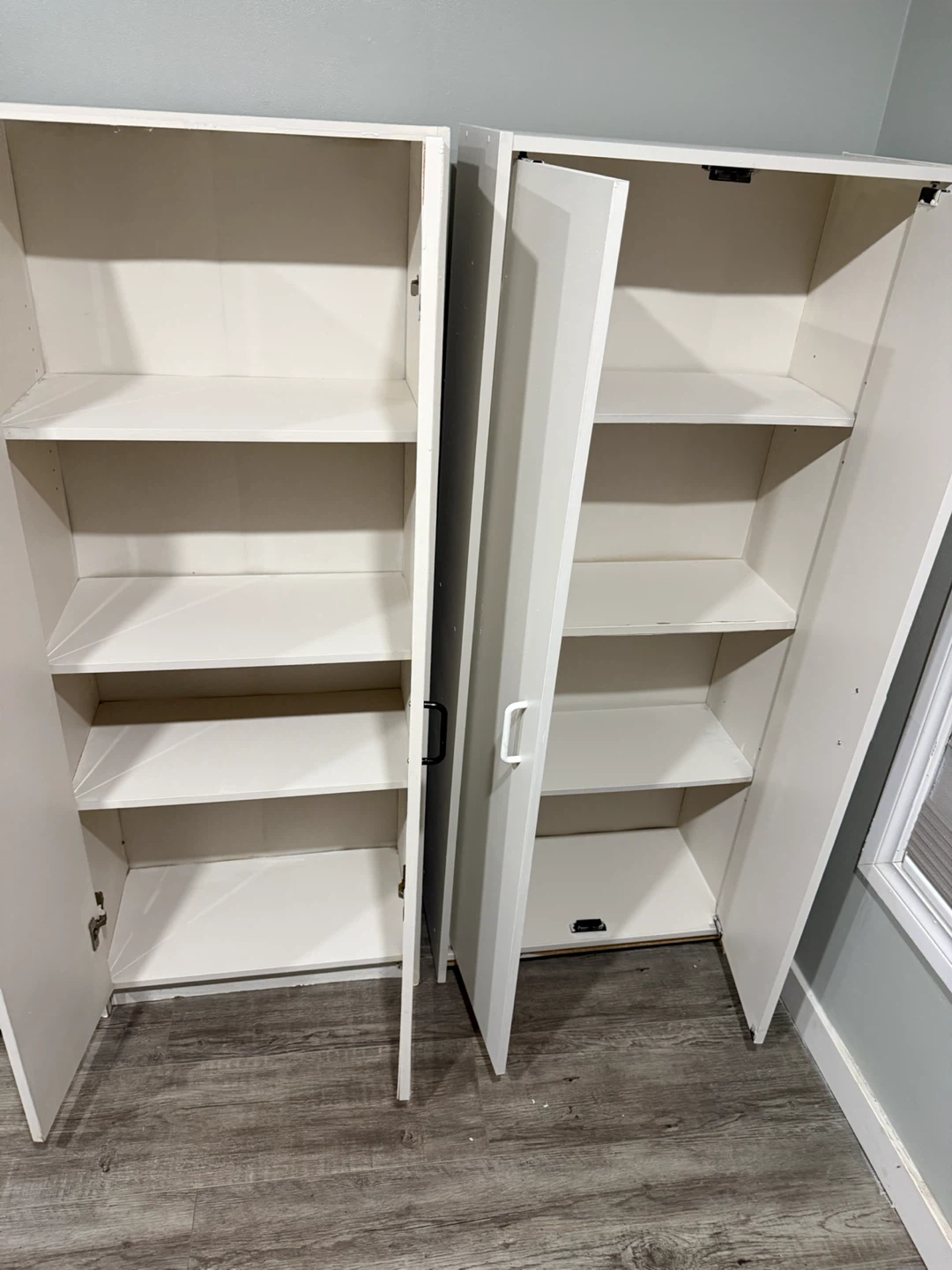Two White Storage Cabinets - photo 2