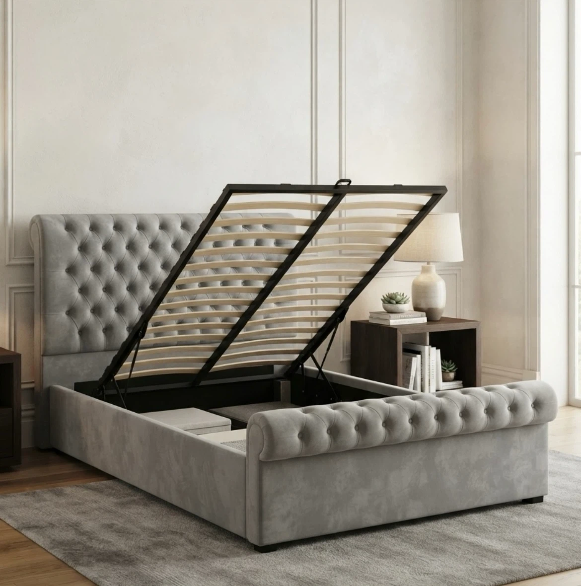 Brand New king Grey Bed