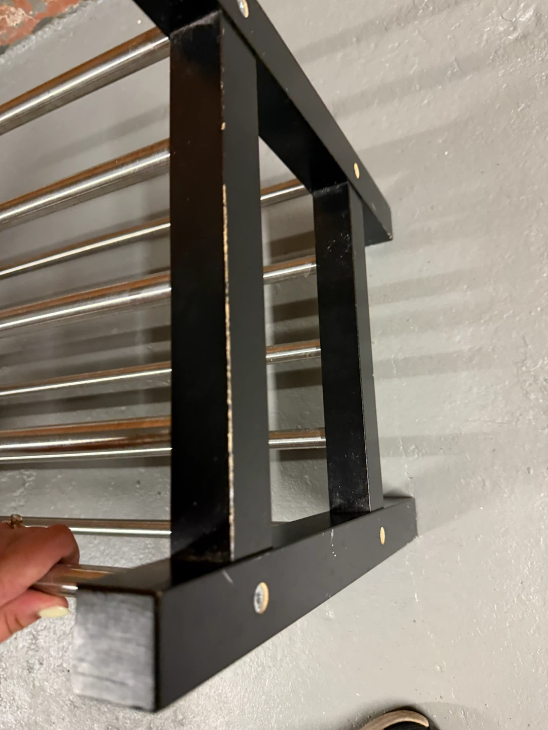 Black and Silver Shoe Rack - photo 2