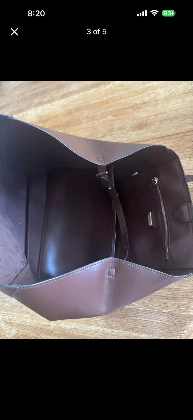 Brown Leather Tote Bag - photo 2