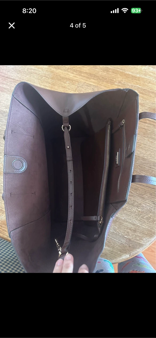 Brown Leather Tote Bag - photo 3