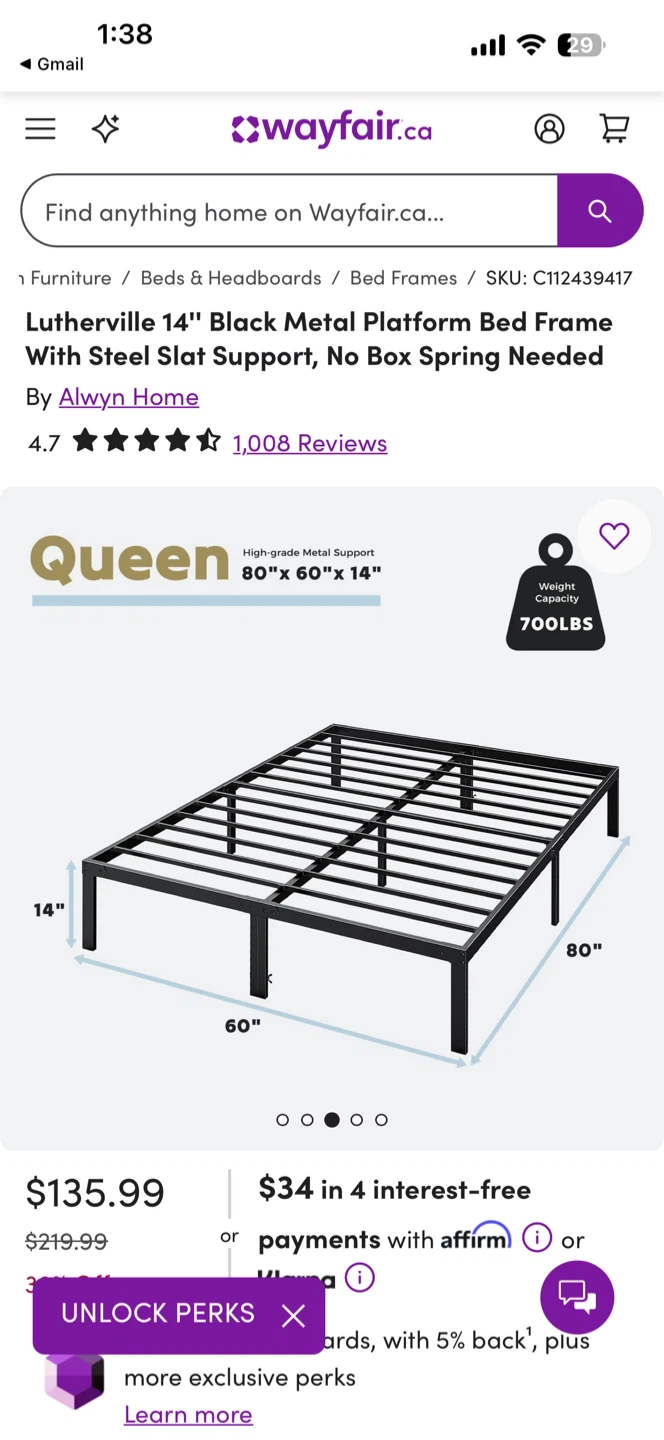 Foam Mattress and frame - photo 4