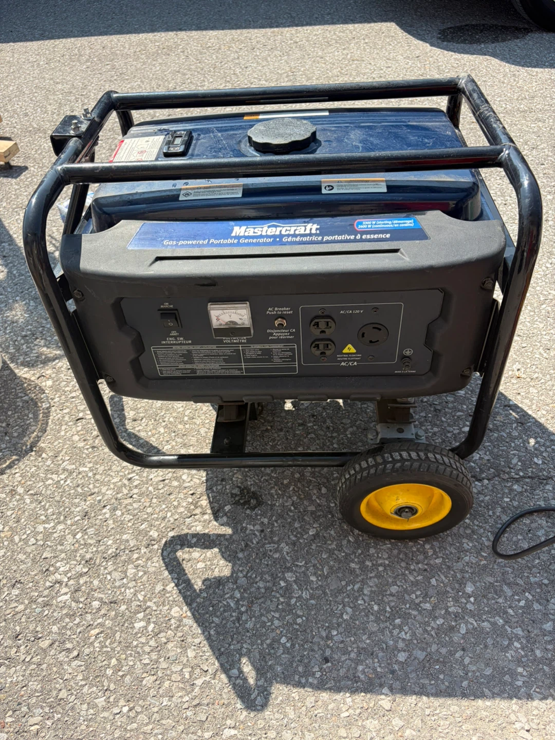Mastercraft Gas-powered Portable Generator