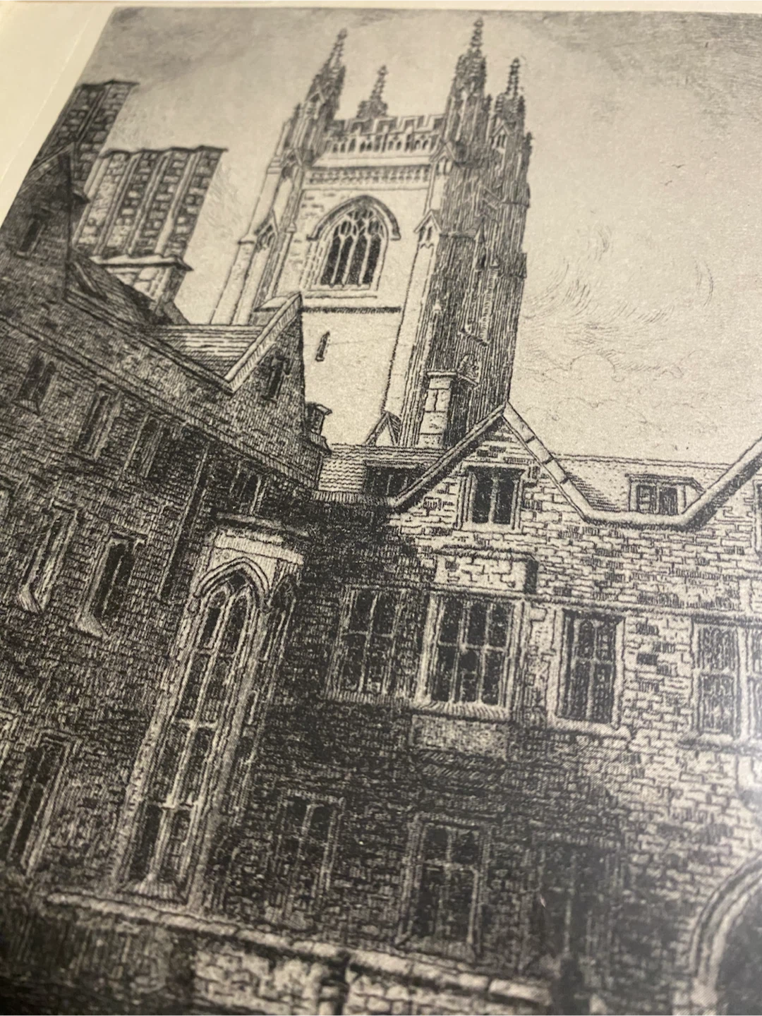 Original Etching of Hart House at U of Toronto - photo 3