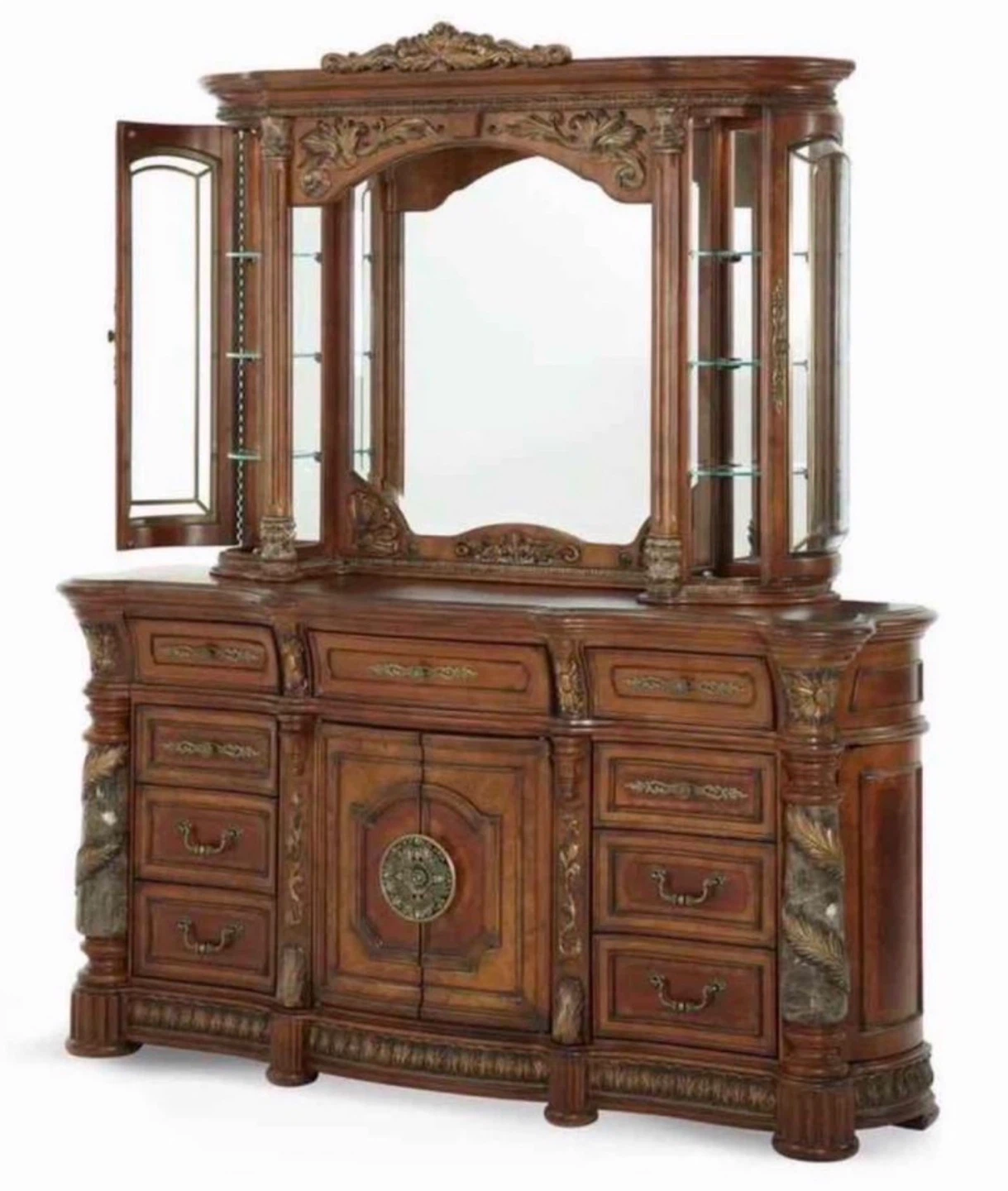 AICO Villa Valencia Dresser "Classic Chestnut"