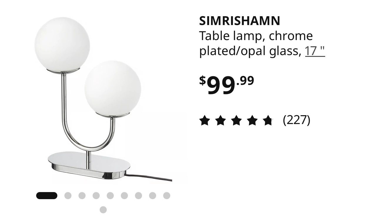 IKEA SIMRISHAMN Table Lamp - photo 3