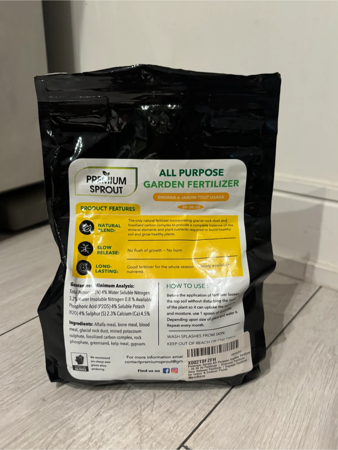 Premium Sprout All Purpose Garden Fertilizer 20-20-20 - photo 2