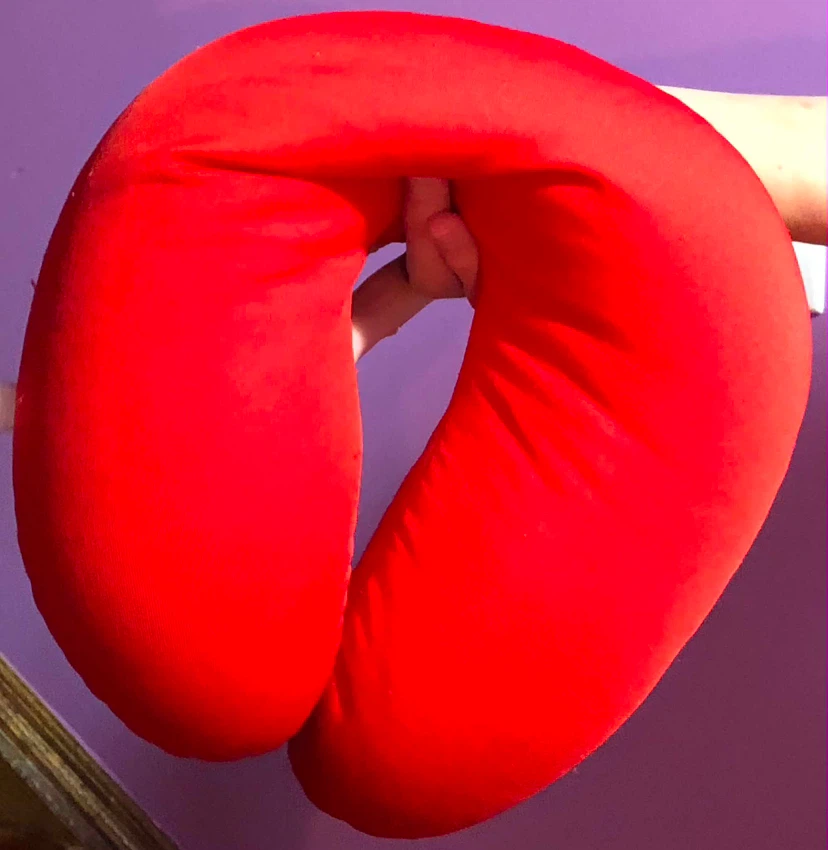 Red Travel Neck Pillow