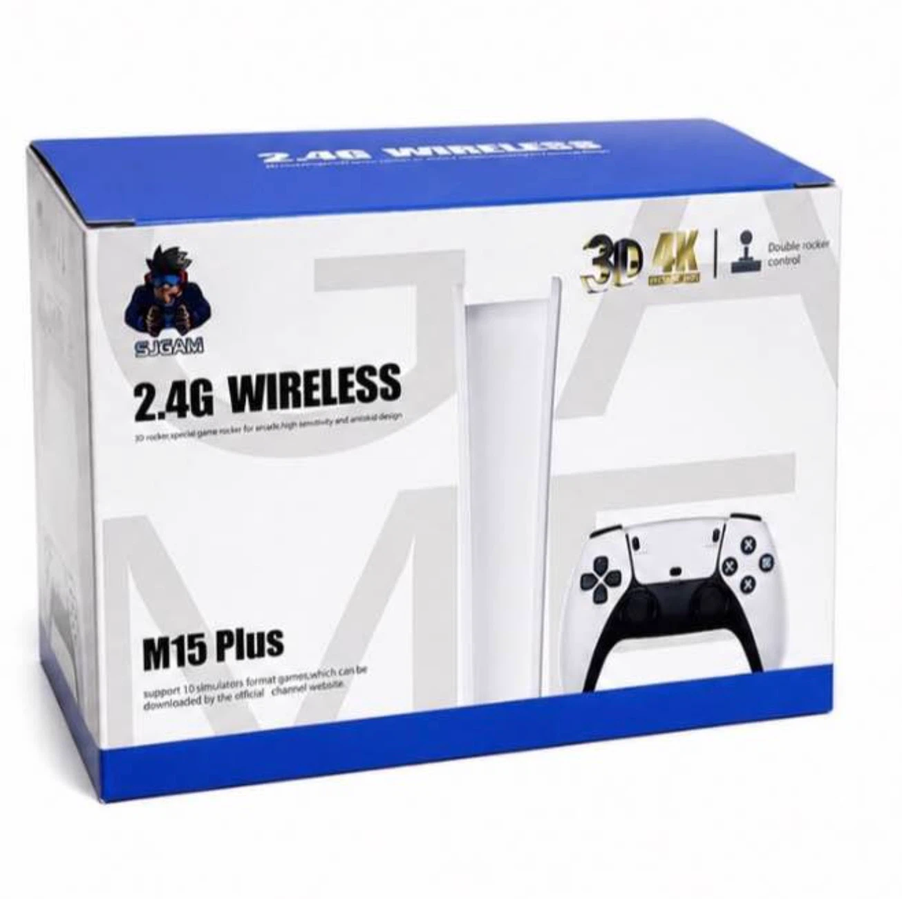 SJGAM M15 Plus 4K HD Game Box with 2 Controllers