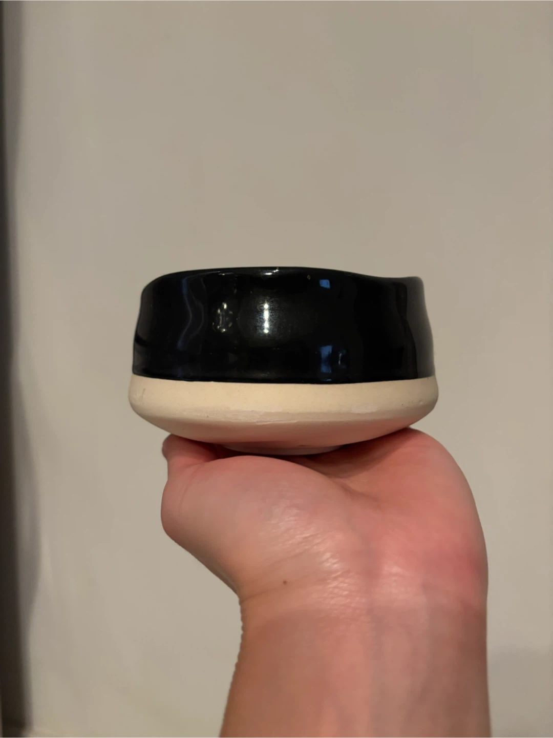 Black ceramic matcha bowl - photo 2