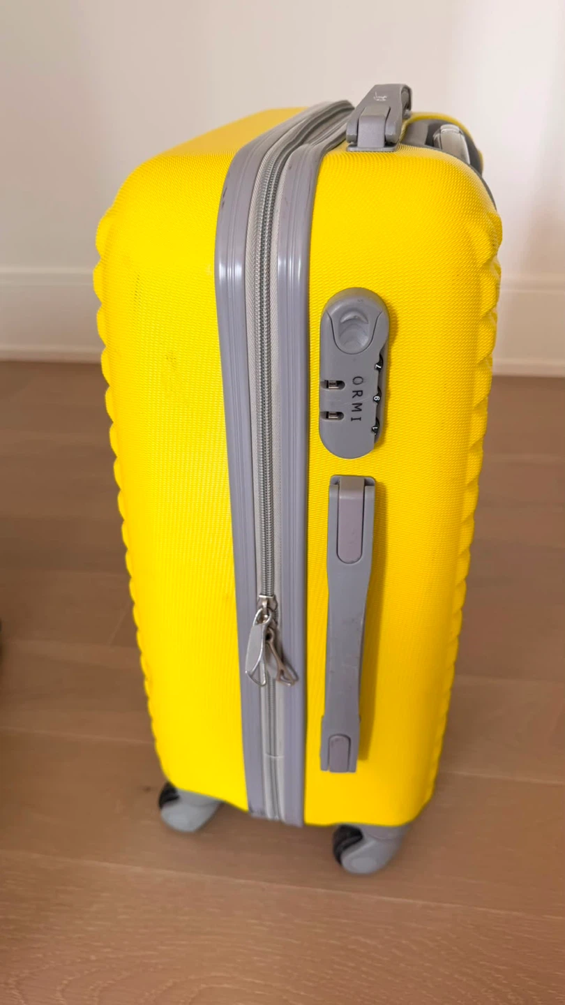 Bright Yellow Hardside Carry-On Suitcase - photo 2