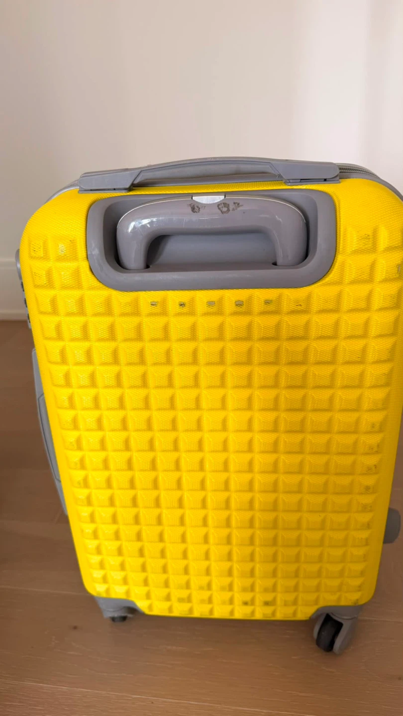 Bright Yellow Hardside Carry-On Suitcase - photo 3