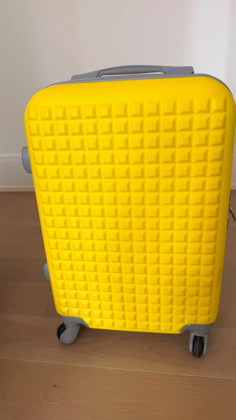 Bright Yellow Hardside Carry-On Suitcase - photo 4