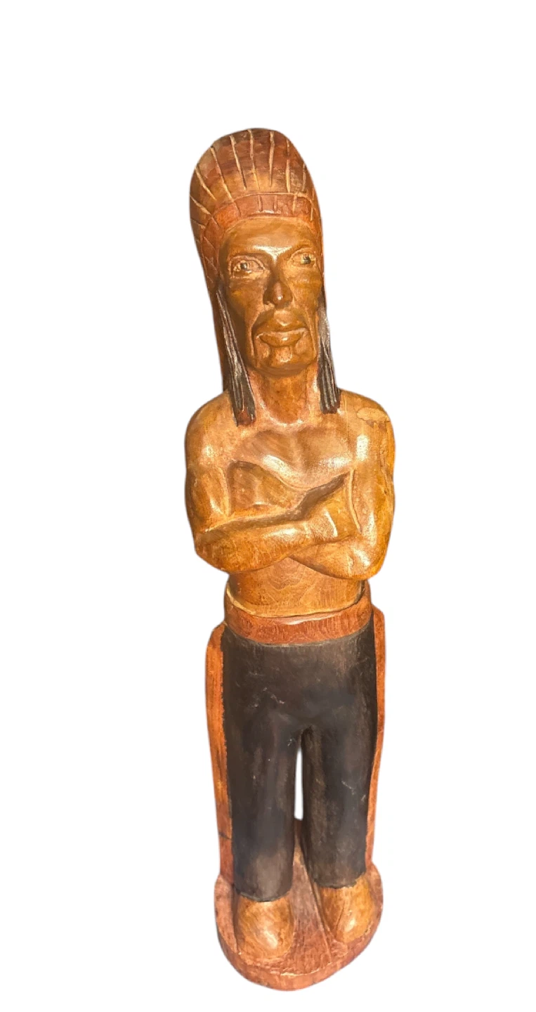 Hand Carved native Indian Wooden Figurine