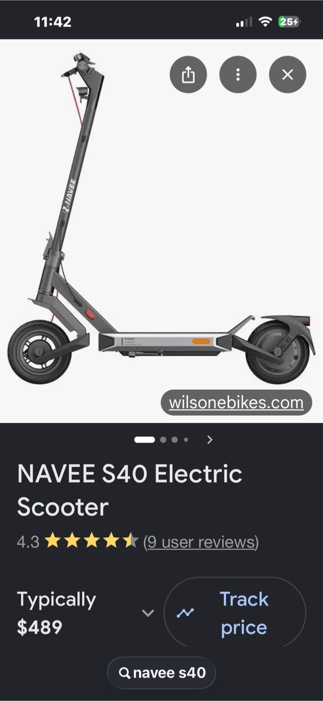 NAVEE S40 Electric Scooter negotiable - photo 3