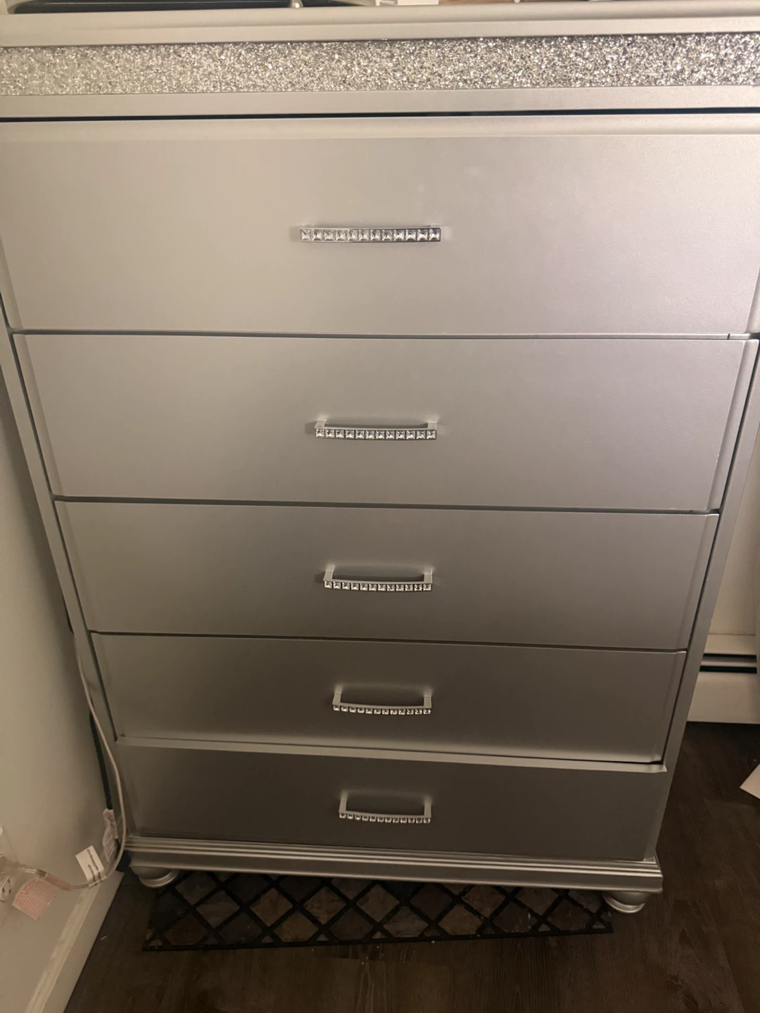 Silver Dresser with Mirrored Top - photo 3