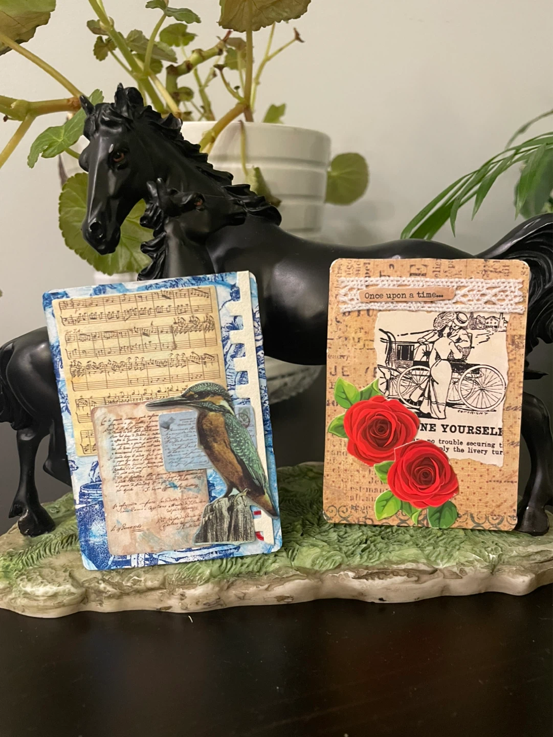 Mixed Media Collage Art Cards - photo 2